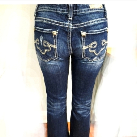 Express Denim - Express Dark Blue Flare Jeans